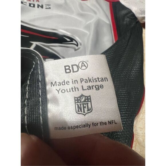 Atlanta Falcons NFL Boys reversible Short Sleeve Pullover Jersey Sz L NWOT - Picture 3 of 6